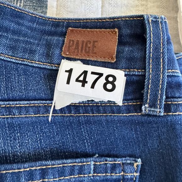 Paige Jeans Women's 26 Blue Skyline Angle Peg Denim Low Rise - Picture 12 of 12